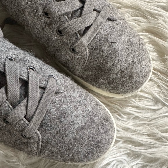 EILEEN FISHER 11 Clifton Felted Wool Sneakers in Koala Gray • Fall Winter Shoes - Picture 7 of 16
